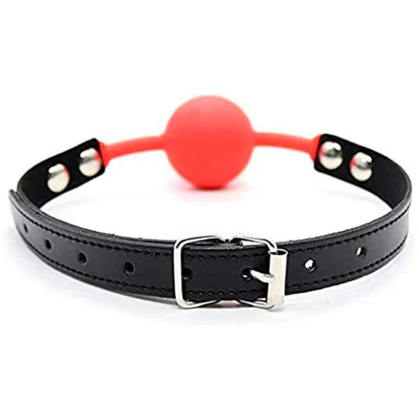 MORDAZA BALL GAG ROEN ROJO