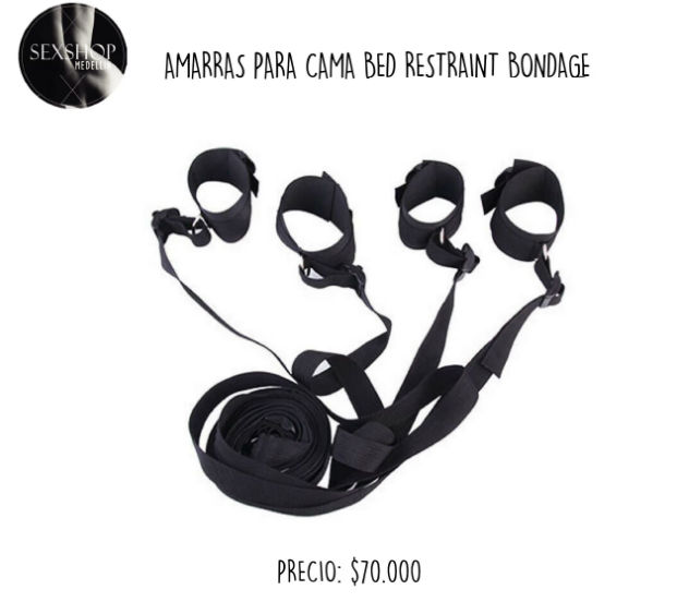 AMARRAS PARA CAMA RED RESTRAINT BONDAGE