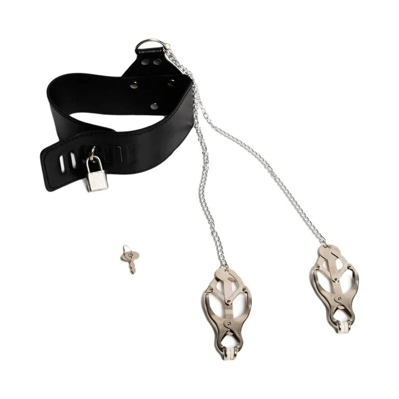 COLLAR CON PEZONERAS GARET NEGRO