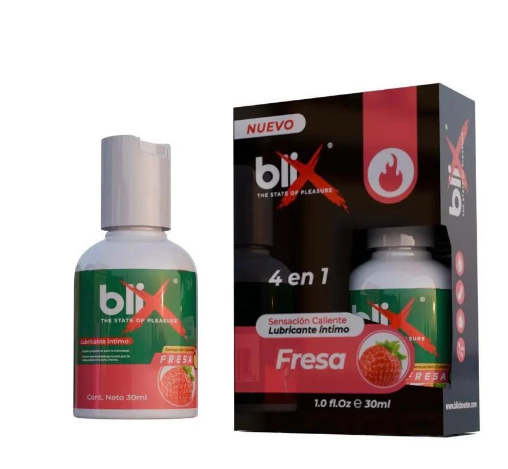 LUBRICANTE INTIMO 4 EN 1 BLIX SABOR FRESA