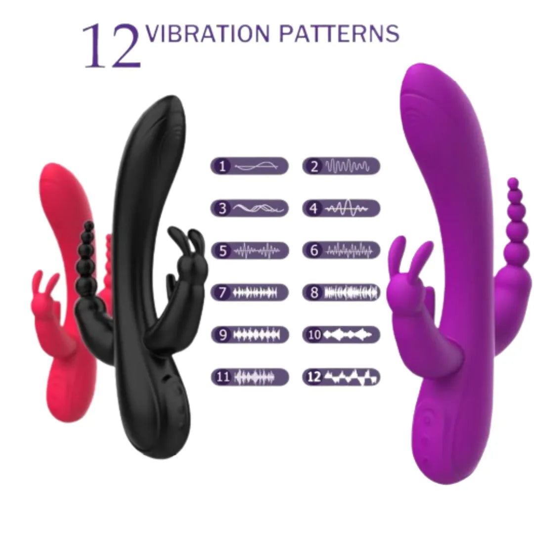 VIBRADOR TRIPLE ESTIMULACION ROY