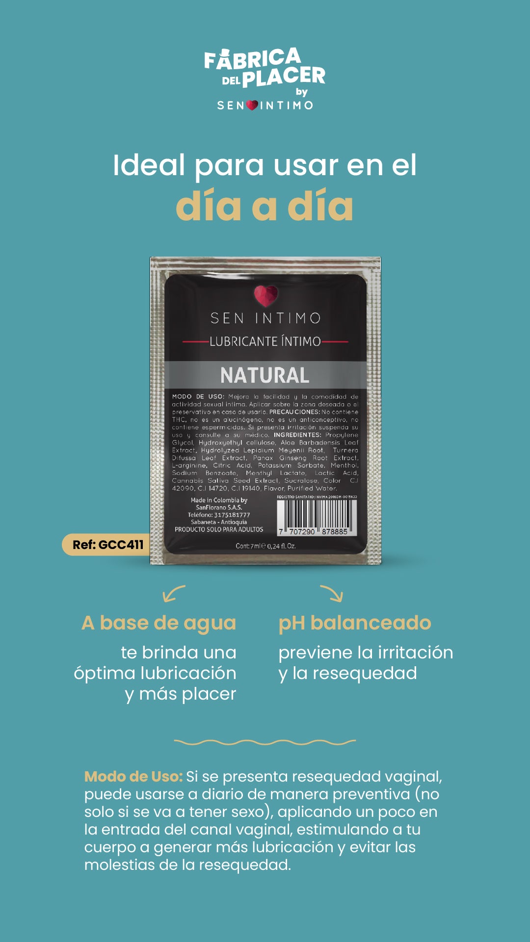 LUBRICANTE INTIMO NEUTRO SEN INTIMO 7 ML