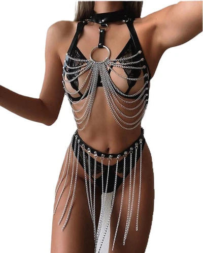 LENCERIA CON CADENAS SADO