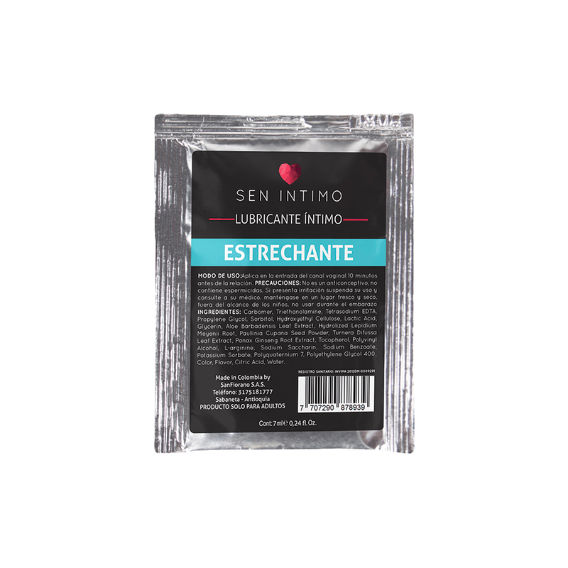 LUBRICANTE INTIMO ESTRECHANTE SACHET 7 ML SEN INTIMO