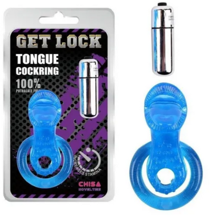 ANILLO VIBRADOR DOBLE ARO ESTIMULACION CLITORIS