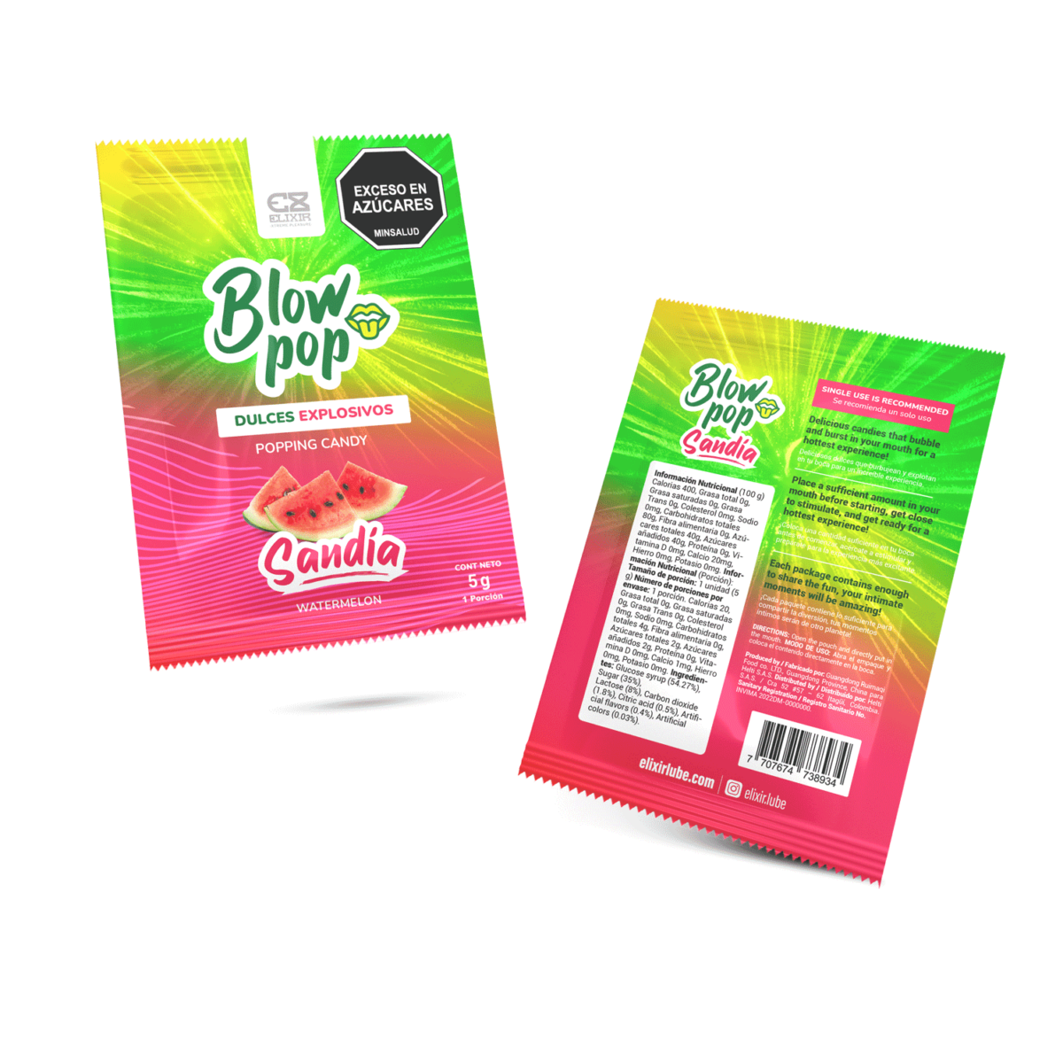 Blow Pop Elixir sobre
