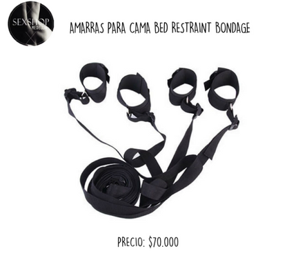AMARRAS PARA CAMA RED RESTRAINT BONDAGE