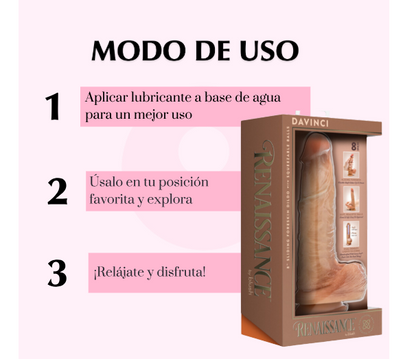 DILDO CONSOLADOR HIPER REALISTA DAVINCI 21 CM