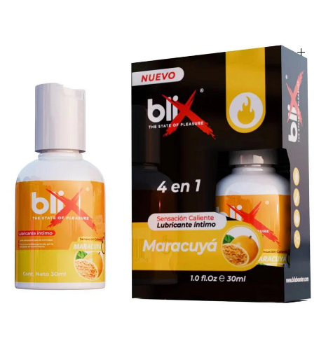 LUBRICANTE INTIMO 4 EN 1 BLIX SABOR MARACUYA