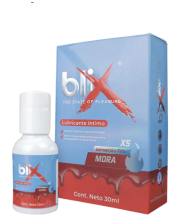 LUBRICANTE INTIMO 4 EN 1 BLIX SABOR MORA