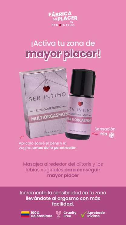 LUBRICANTE INTIMO MULTIORGASMOS X 30 ML SEN INTIMO