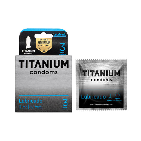 CONDONES TITANIUM LUBRICADO X 3