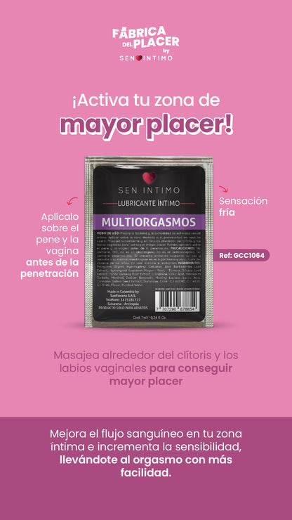 LUBRICANTE INTIMO MULTIORGASMOS SACHET 7 ML