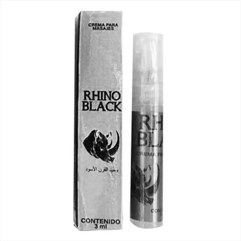 RETARDANTE INTIMO RHINO BLACK PLATEADO